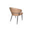 Fauteuil en cuir Atoka ivoire antique