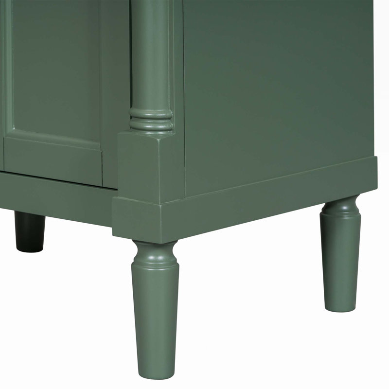 Meuble-lavabo 24 po avec lavabo supérieur, Vert