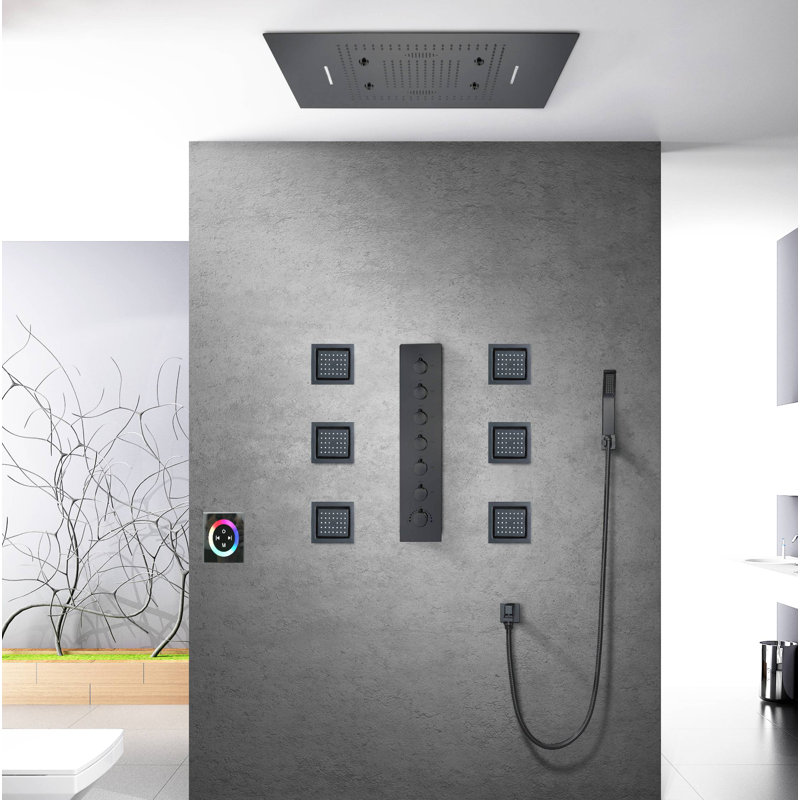 All-In-One Kit with Rough in-Valve, Matte Black