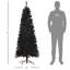 Arbre de Noël artificiel régulier (double) avec aiguilles noires-2053338295