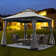 10 Ft. W X 10Ft. D Steel Patio Gazebo With Netting