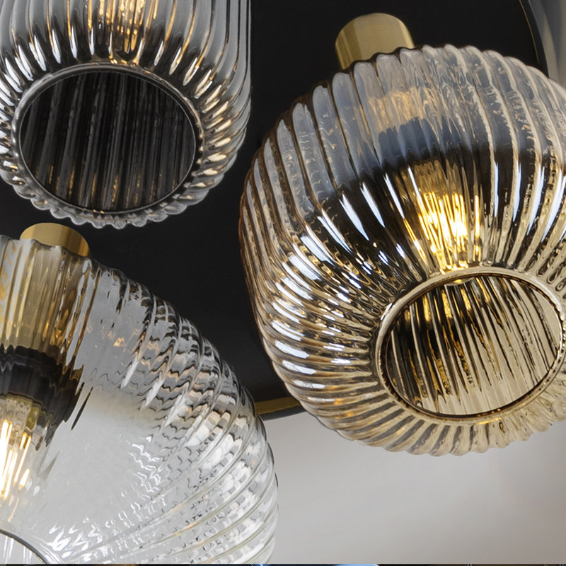 Alonza Glass Semi Flush Mount