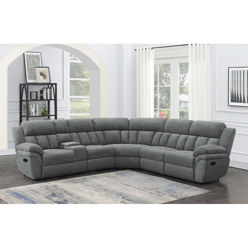 Canapé modulaire inclinable de 127,7 po de largeur, Mouvement, 39.75" H x 101.5" W x 114.5" D