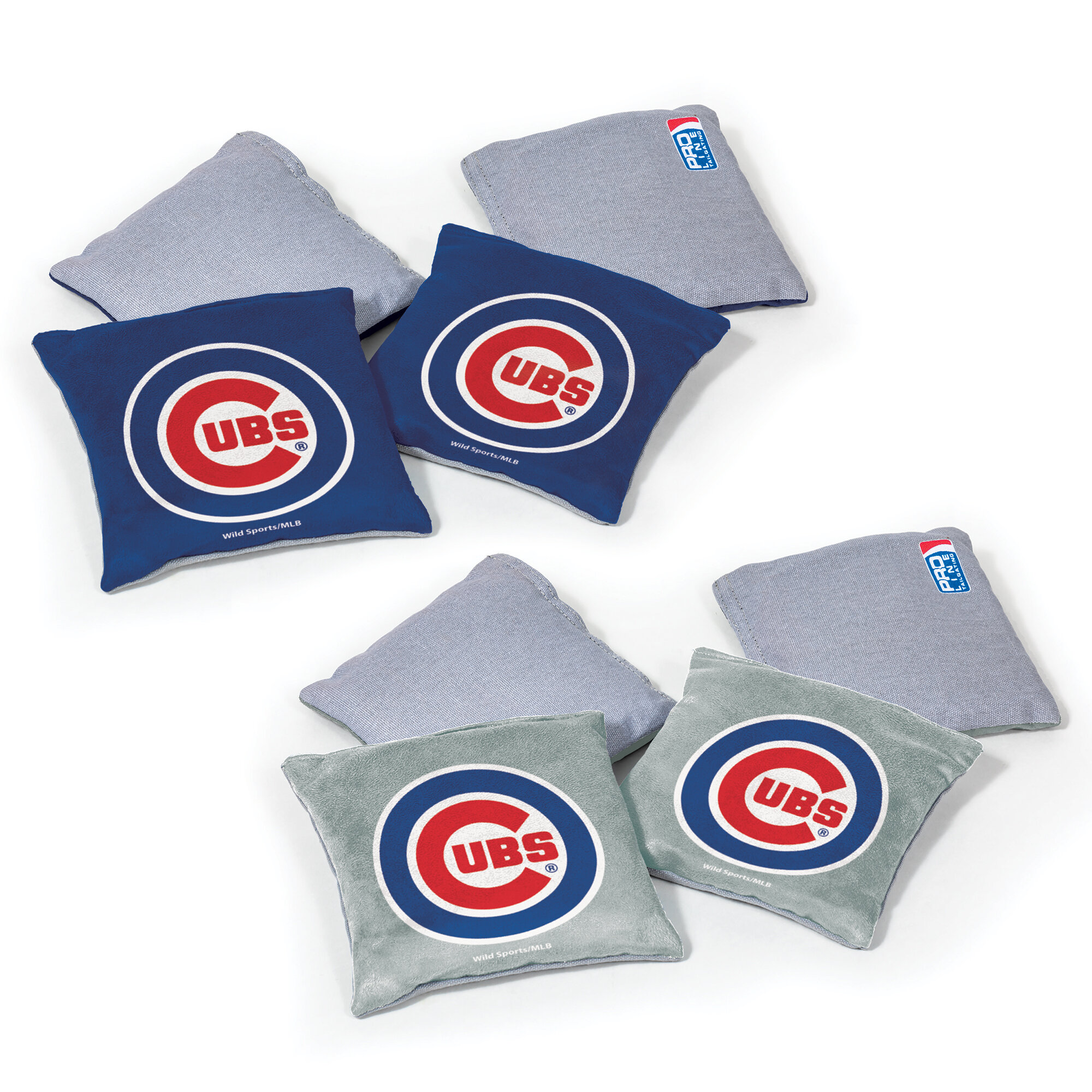 2'x 4' Wood Cornhole Set - Mil Wild Sports MLB Team: Chicago Cubs