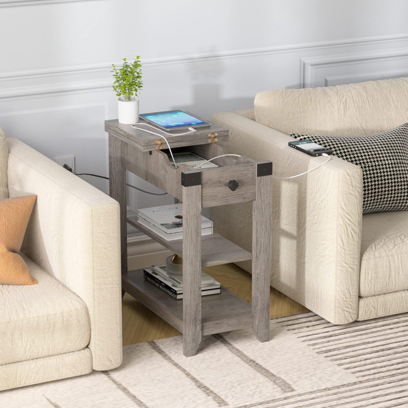 Table de bout Selah, Gris, 1