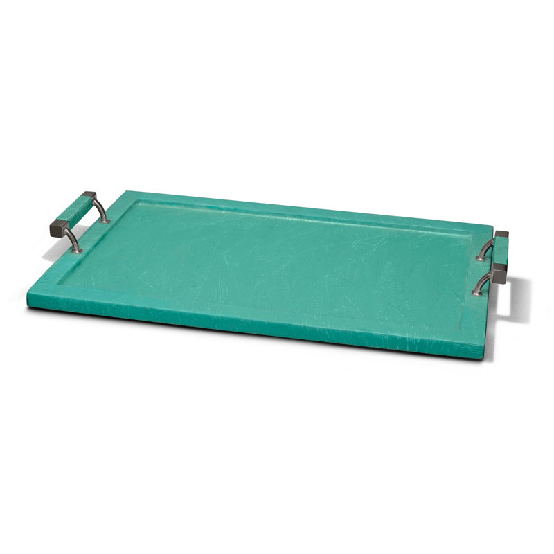 Decorative Tray, Solid Color, Blue/Green