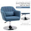 Dorree Upholstered Swivel Armchair-150500843