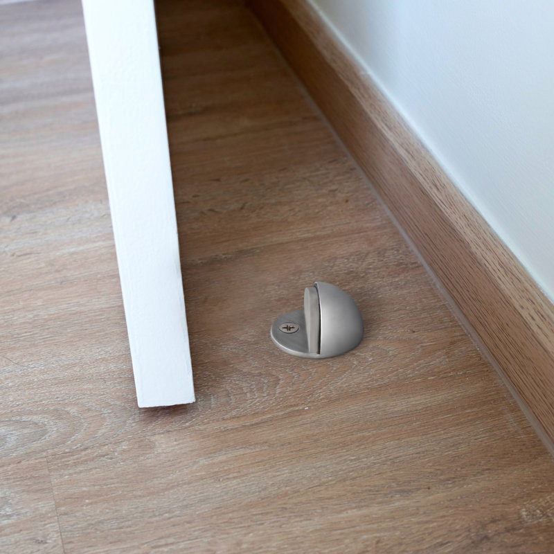 Floor Mount Dome Door Stop Value Pack, Satin Nickel, 10