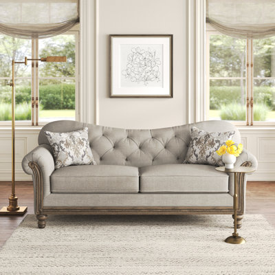 Audio 88" Rolled Arm Sofa with Reversible Cushions