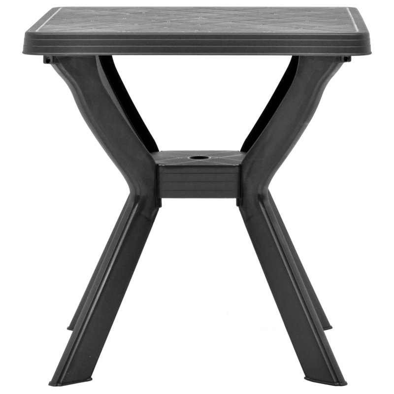 Xena Square Folding Outdoor Bistro Table , 70cm cm W 70cm cm D, Anthracite