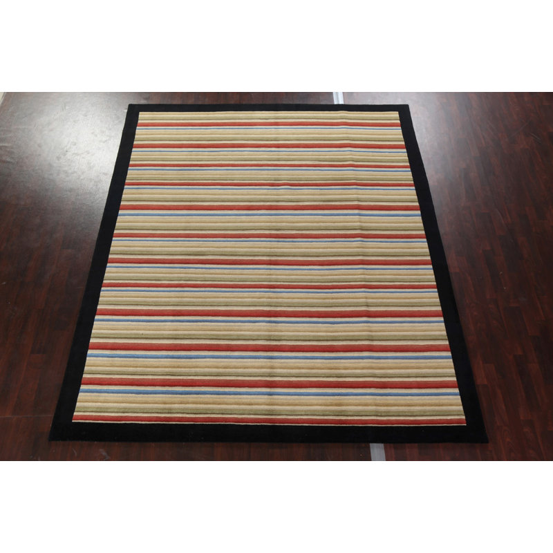 Tapis népalais à teinture végétale noué à la main 10 x 12