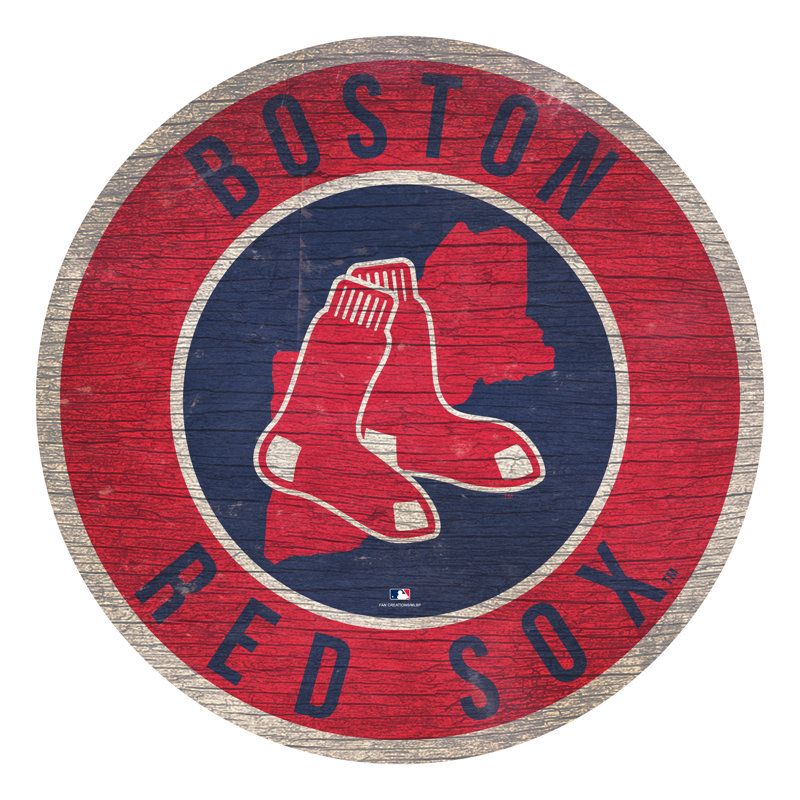 Cercle avec décoration murale State, Red Sox de Boston