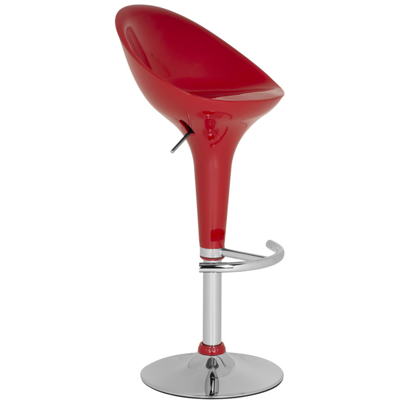 Bunky Swivel Counter Stool, Red