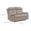 Causeuse inclinable Conia, cuir, USB, 63 po-115685984-115685986
