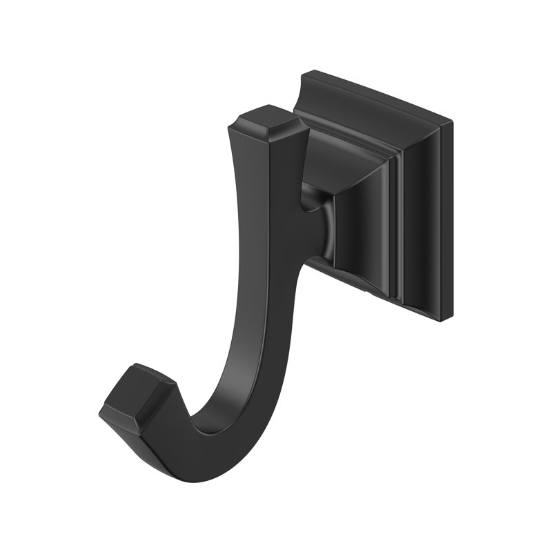 Wall Mounted Robe Hook, Matte Black