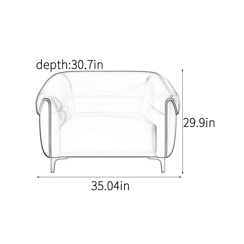 Chaise d'appoint simple et moderne