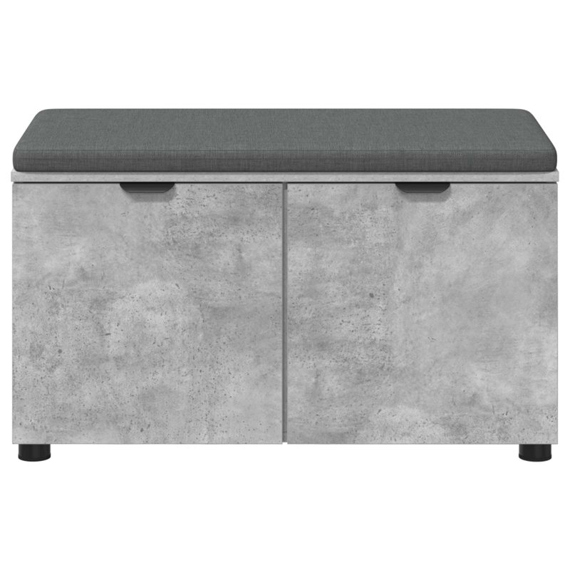 Storage Bench, 46cm H x 80cm W x 38cm D, Concrete Grey