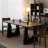 Brown Rectangular Solid Dining Table For Dining Room/Kitchen-987946698