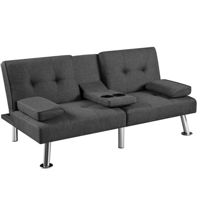 Upholstered 62.5" W 3-in-1 Sofa Bed by Latitude Run