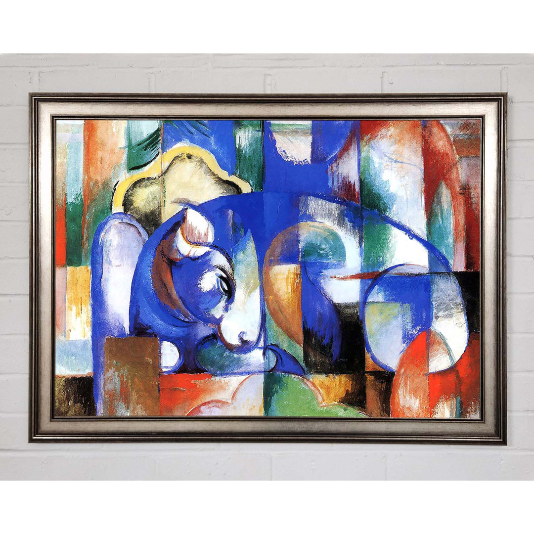 Gerahmtes Leinwandbild Franz Marc Bull