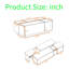 Table basse extensible de 47,2 po à 72,7 po, table basse multifonctionnelle avec finition ultrabrillante, table basse avec 2 espaces de rangement cachés et 2 tiroirs pour le salon-783430572