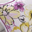 Édredon double / grand avec tissu en microfibre à motif floral bleu