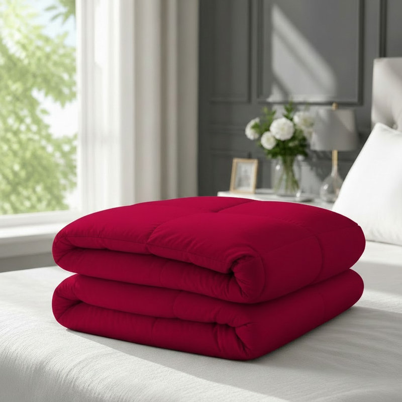  Édredon en duvet synthétique Luxury Home (1 pièce), Bourgogne, Édredon très grand