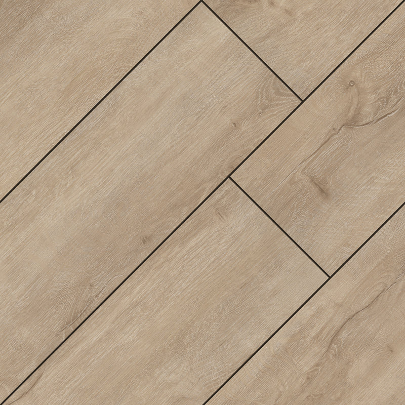 Plancher de vinyle de luxe imperméable Parkland Refined Oak 9 po x 60 po 5 mm 12 MIL, Chêne raffiné