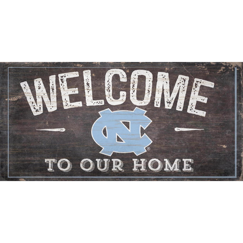 Décoration murale ncaa welcome, Tar Heels de la Caroline du Nord