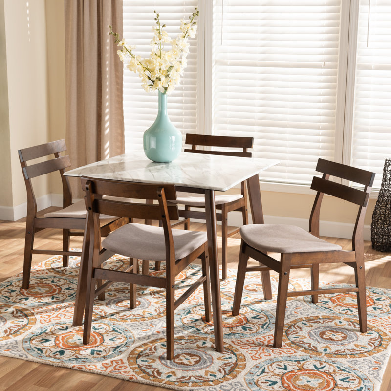 4 - Person Four Leg Dining Set, Beige