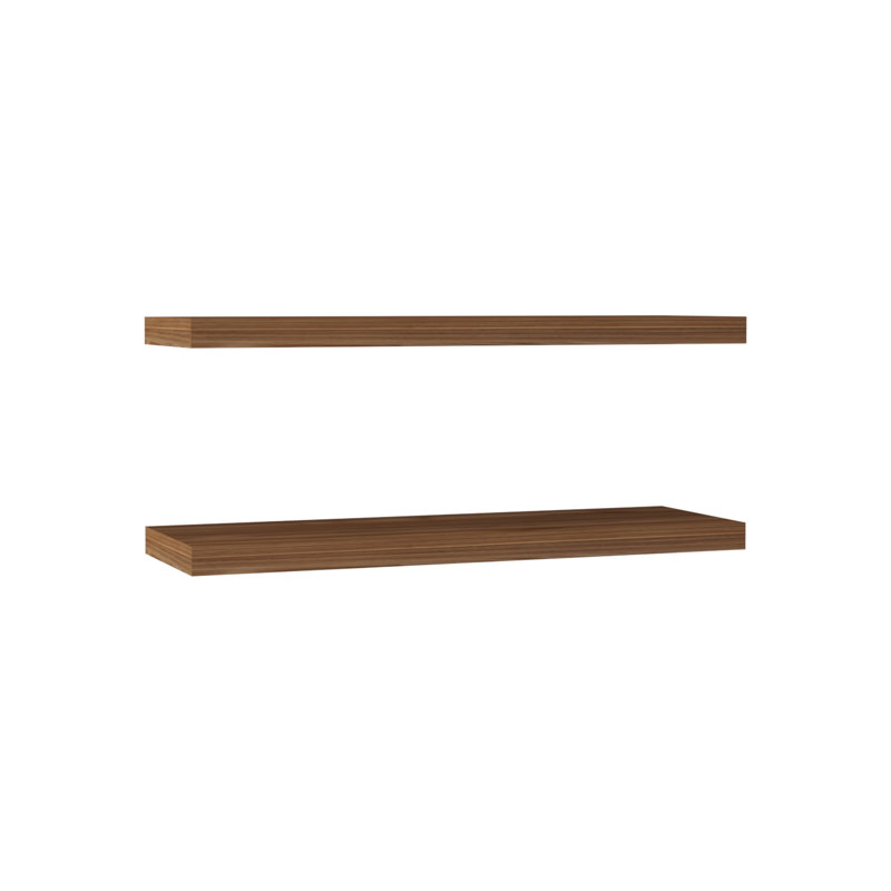 2 Floating Shelves - 31.5" Wide. Sleek And Versatile For Bedroom, Bathroom, Office. Concealed Brackets An Elegant Storage Wide   Of 2 . Stylish Living Room. Hidden A Minimalist Decor