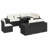 Vidaxl Garden Sofa Set Black, Cream White