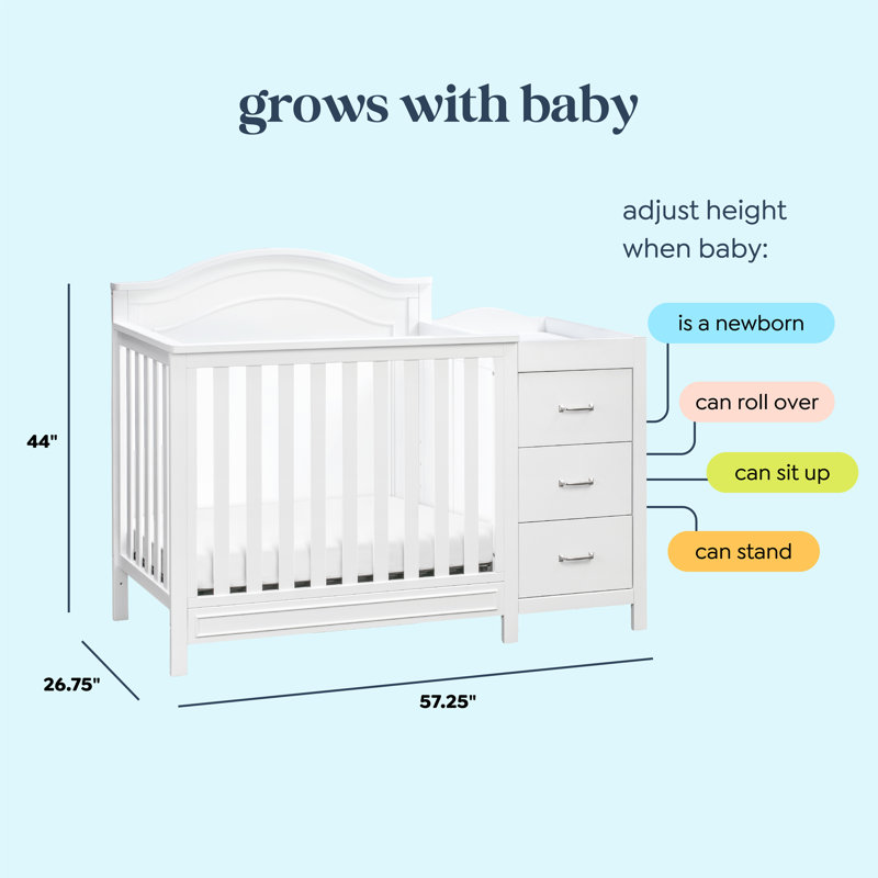 Mini Crib Davinci Convertible Crib Manual Changing Table Davinci