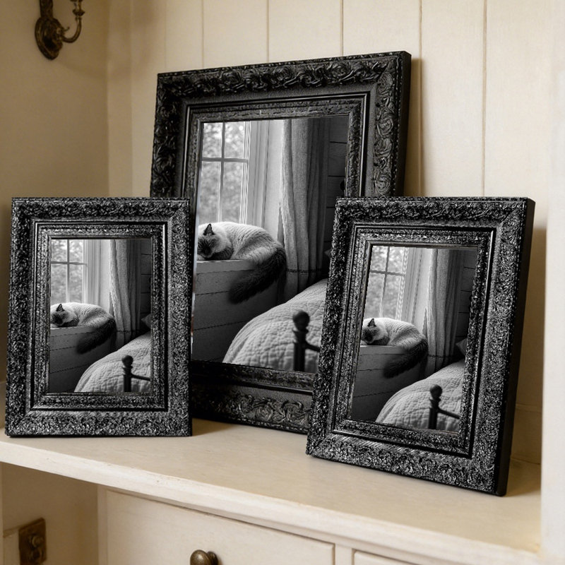 Cadre de table avec protection photo, Black, 3, 8" W x 10" H