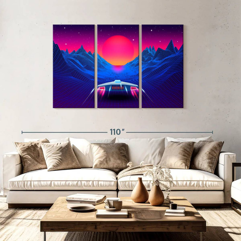 Kelan Synthwave Adventure, 48" H x 74" W