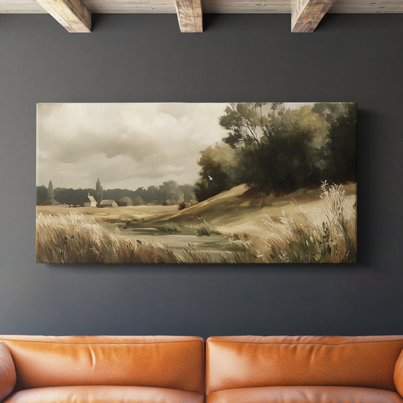 Série paysage - L XXVII - Toile tendue avec châssis - Prêt à accrocher, H 16 po x l 32 po