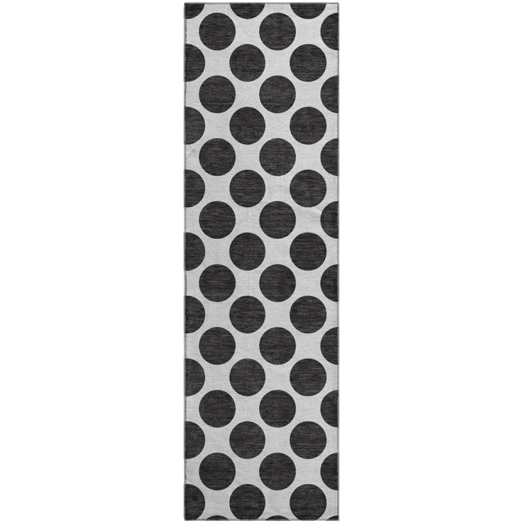 Premium Machine Washable Prisco Black Rug