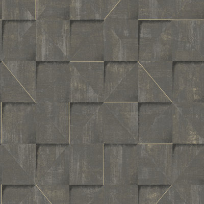 Prism Grid Brown Wallpaper