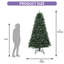 Arbre de Noël artificiel pin 6 pi avec lumière DEL RVB et contrôle intelligent
