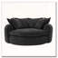 Fauteuil d'appoint rembourré en tissu chenille-48432667