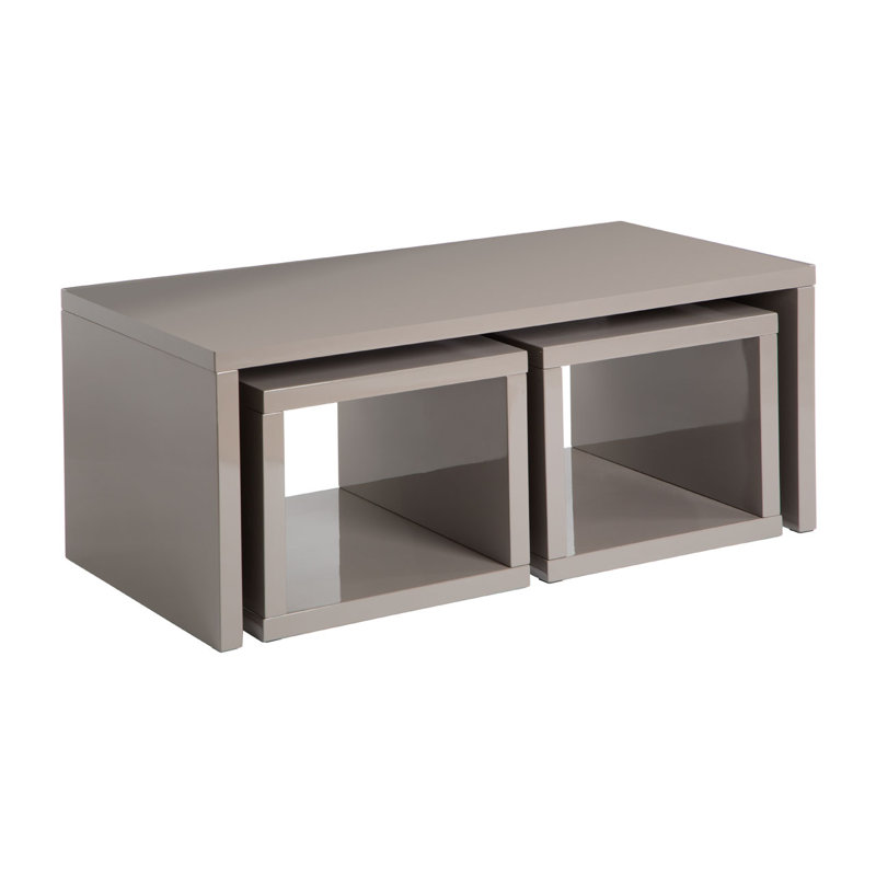 Henderson 3 - Piece Living Room Table Set, Dark Grey
