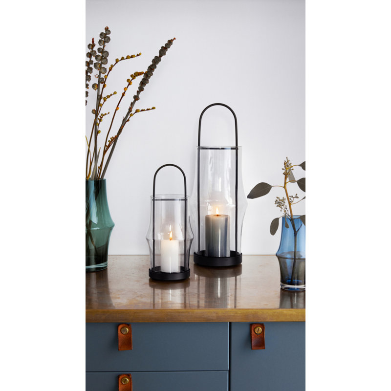 Arc Handmade Glass Table Vase, Dark Blue
