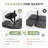 4 PCS Cantilever Offset Patio Umbrella Base, 185 LBS Capacity Heavy-Duty Weight Stand Cantilever Umbrella Stand with Water or Sand Filled-262336970
