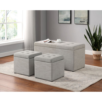 Banc de rangement à couvercle rabattable Grandview