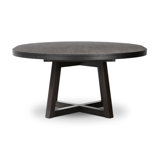Eberwin Round Extended Natural Dining Table
