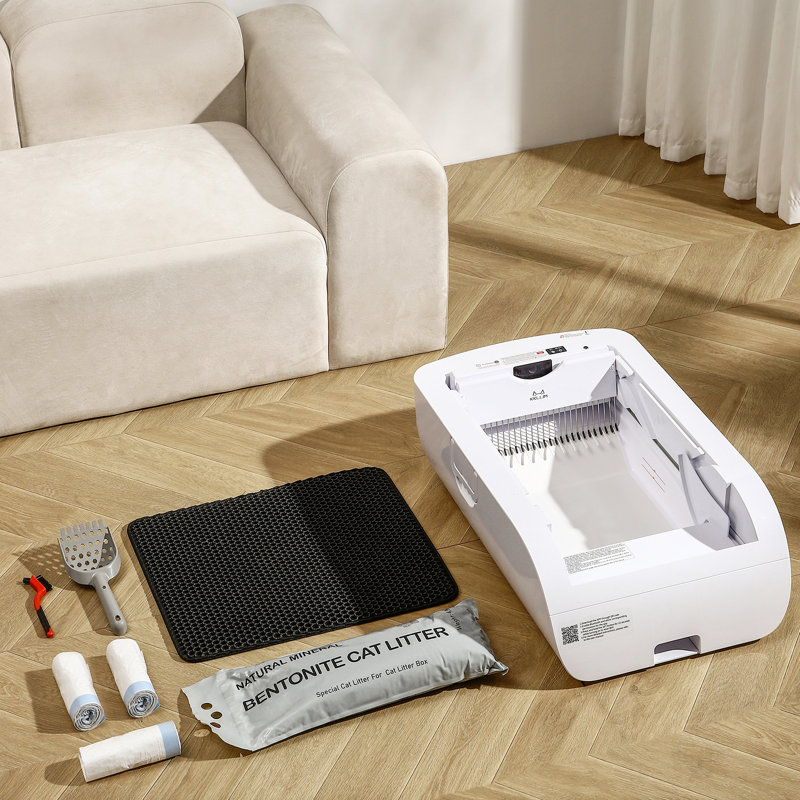 Bac à litière Smart Smart, Blanc, crème