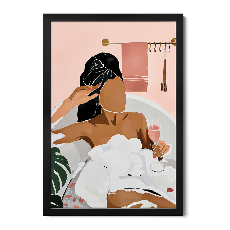 «Unwind Premium», affiche encadrée par Bria Nicole, H 24 po x l 16 po
