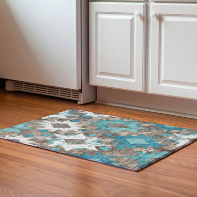 Premium Machine Washable Fairwood AMF1879 Aztec Rug