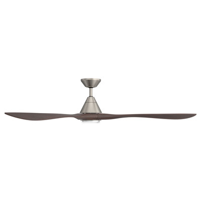 Carve 3 Natural Wood Blade Smart Ceiling Fan With Remote Control Included, Works With Alexa and iOS or Android App