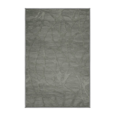 Machine Washable Abstract Brown Area Rug